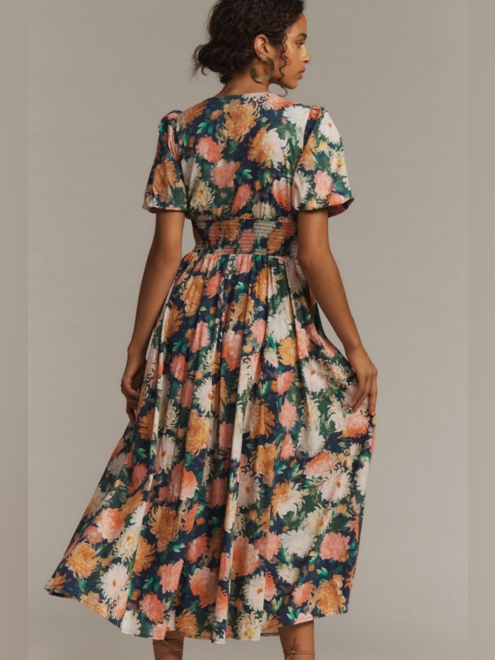 Anthropologie The Katerina Floral Button-Front Dress - Picture 2 of 11